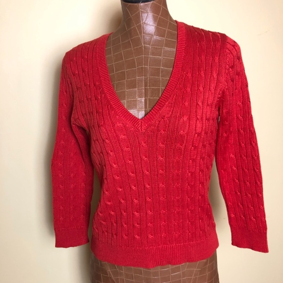 MICHAEL Michael Kors Orange Cable Knit Sweater - Picture 8 of 10